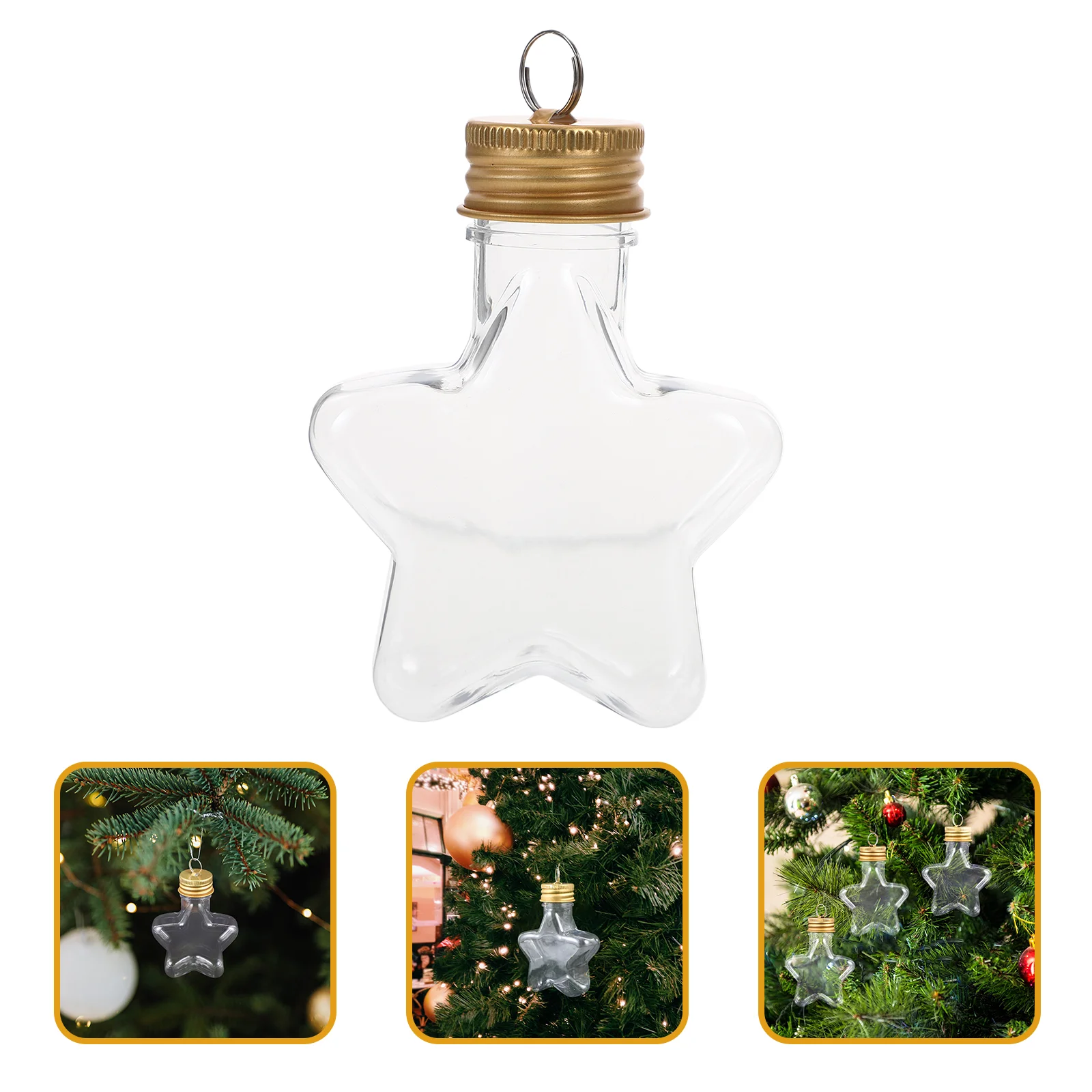 10 Pcs Christmas Bottle Drink Containers Wishing Star Origami Craft Jar Decoration The Pet 4