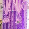 1 Panel 140cm Width Double Layer Curtain for Girls Bedroom Princess Style Jacquard Girls Curtains with Valances 4