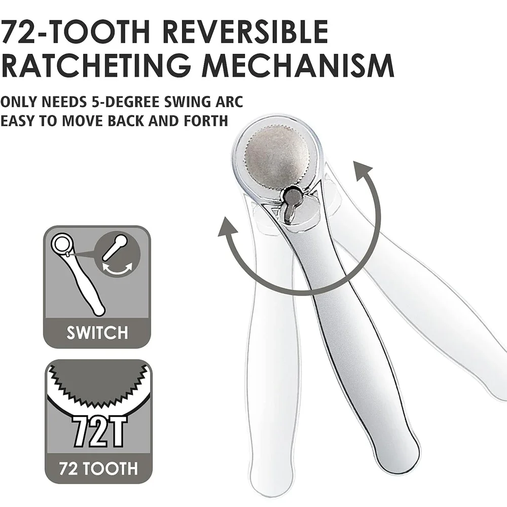 28/32 in 1 Mini Ratchet Wrench Set with Right Angle Offset 1/4" 72 Tooth Screwdriver Handle Magnetic Torx Bit for Tight Spaces 3