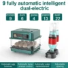 EU/UK Egg Incubator with Automatic Egg Turning and Humidity Monitoring Mini Duck Incubator With Automatic Water Ionic Waterbed 6
