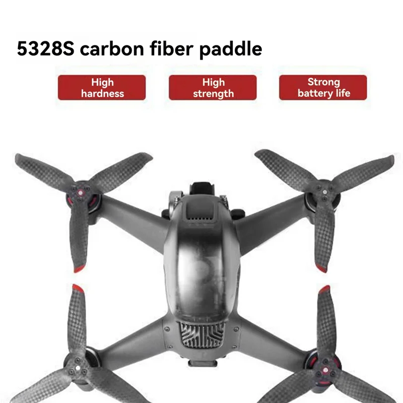 Hélices Drone DJI Noir - Lot de 2 Paires, Léger et Durable