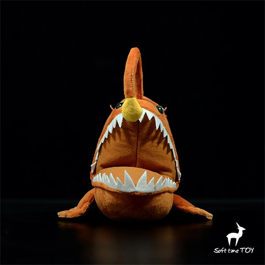 FRANKIEZHOU Glow In The Dark Anglerfish Plush - 9.8 Inch Luminous Stuffed Animal