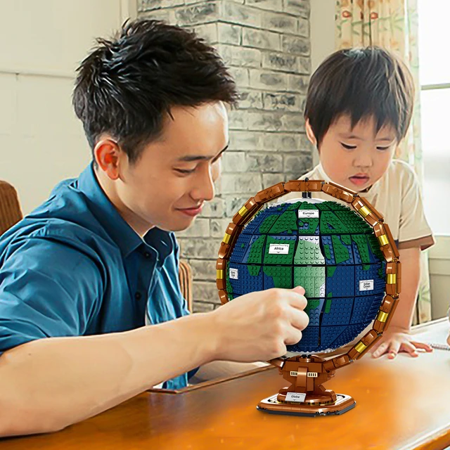 Lego's Spinning 3D Globe Is Perfect for Adults Who Love to Build