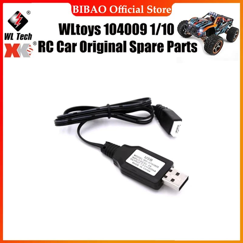 

WLtoys 104009 1/10 RC автомобиль оригинальные запасные части 7,4 V-USB зарядный кабель запасные части