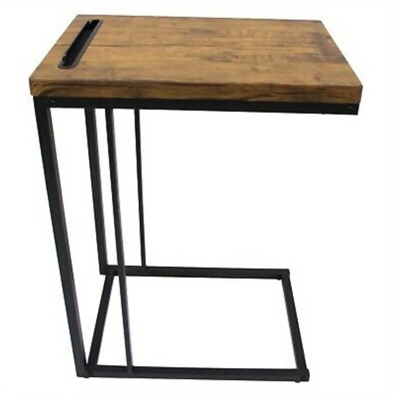 eHemco iPhone/iPad Slide Under Sofa C Shaped Table, Coffee Top (Collectible)5910