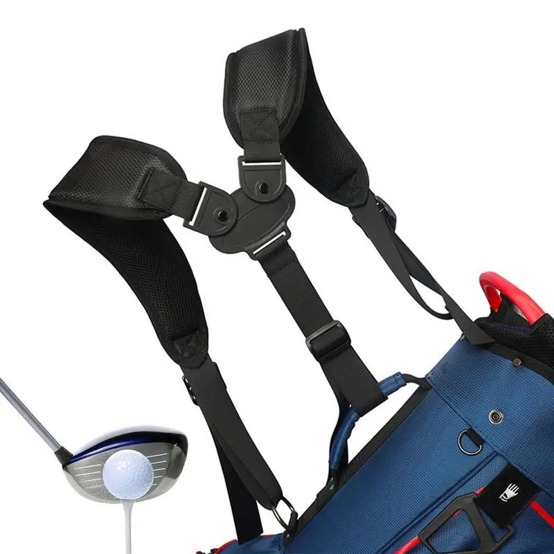 

Golf Bag Straps Replacement Comfort Double Shoulder Adjustable Straps Nylon Backpack Straps Golf Stand Bag Shoulder Strap