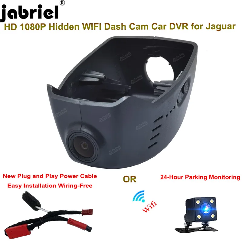 

Jabriel New Plug and Play Auto Wifi HD 1080P Car DVR Video Recorder 24-Hour Parking Monitoring Dash Camera For Jaguar EV400 2019