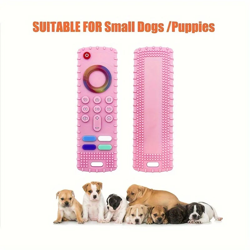 1Pc Chew Dog Teething Toy Silicone Remote Control for Puppies-Multi-Color Options Available,Silicone Material,Pet Teething Stick 5