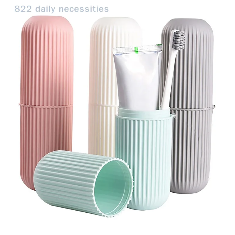 Portable Toothbrush And Toothpaste Holder For Travel Bathroom_voghion.com