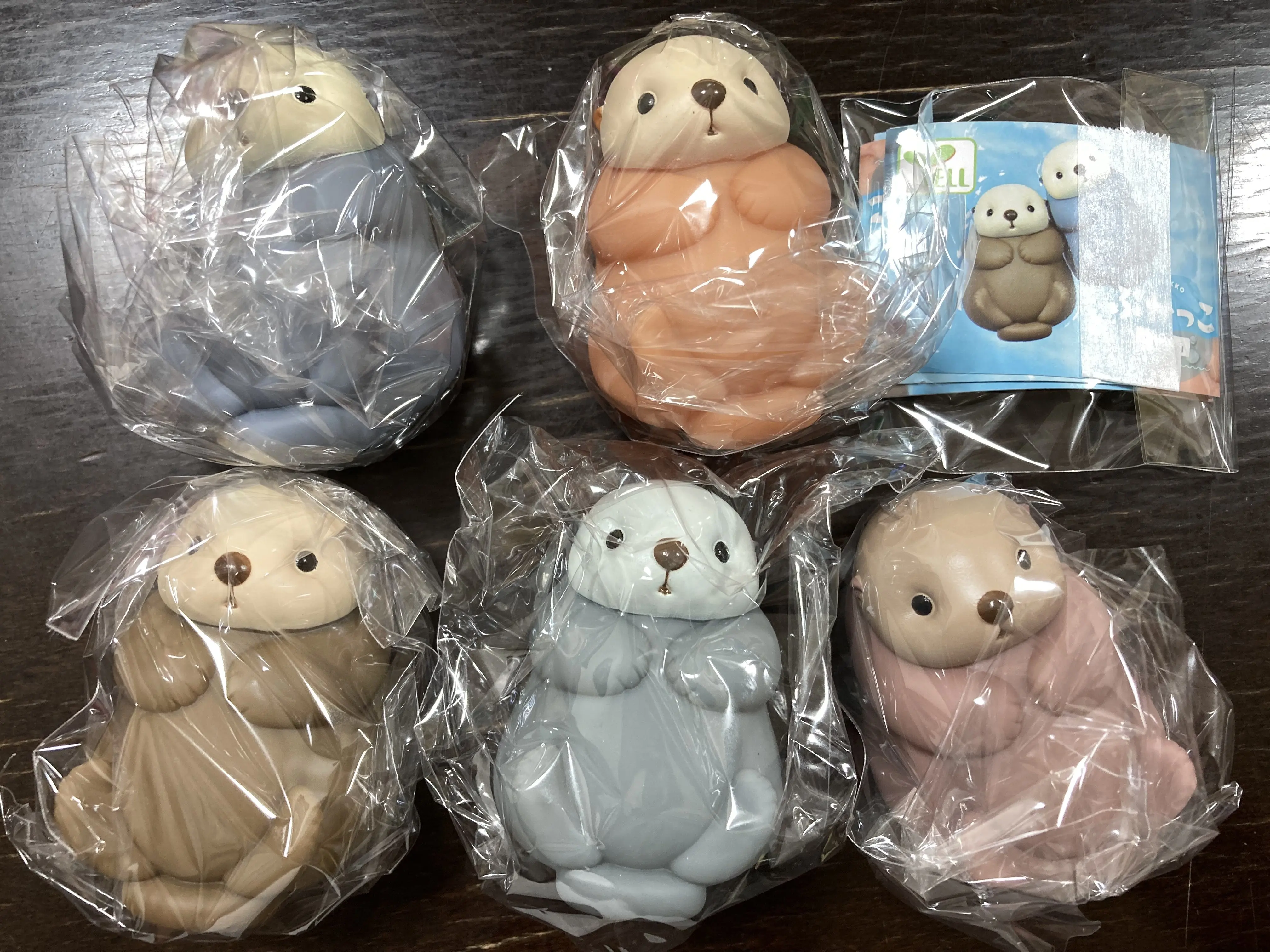 Adorable Pukakko Sea Otter Floating Soft Vinyl Squeeze Toys