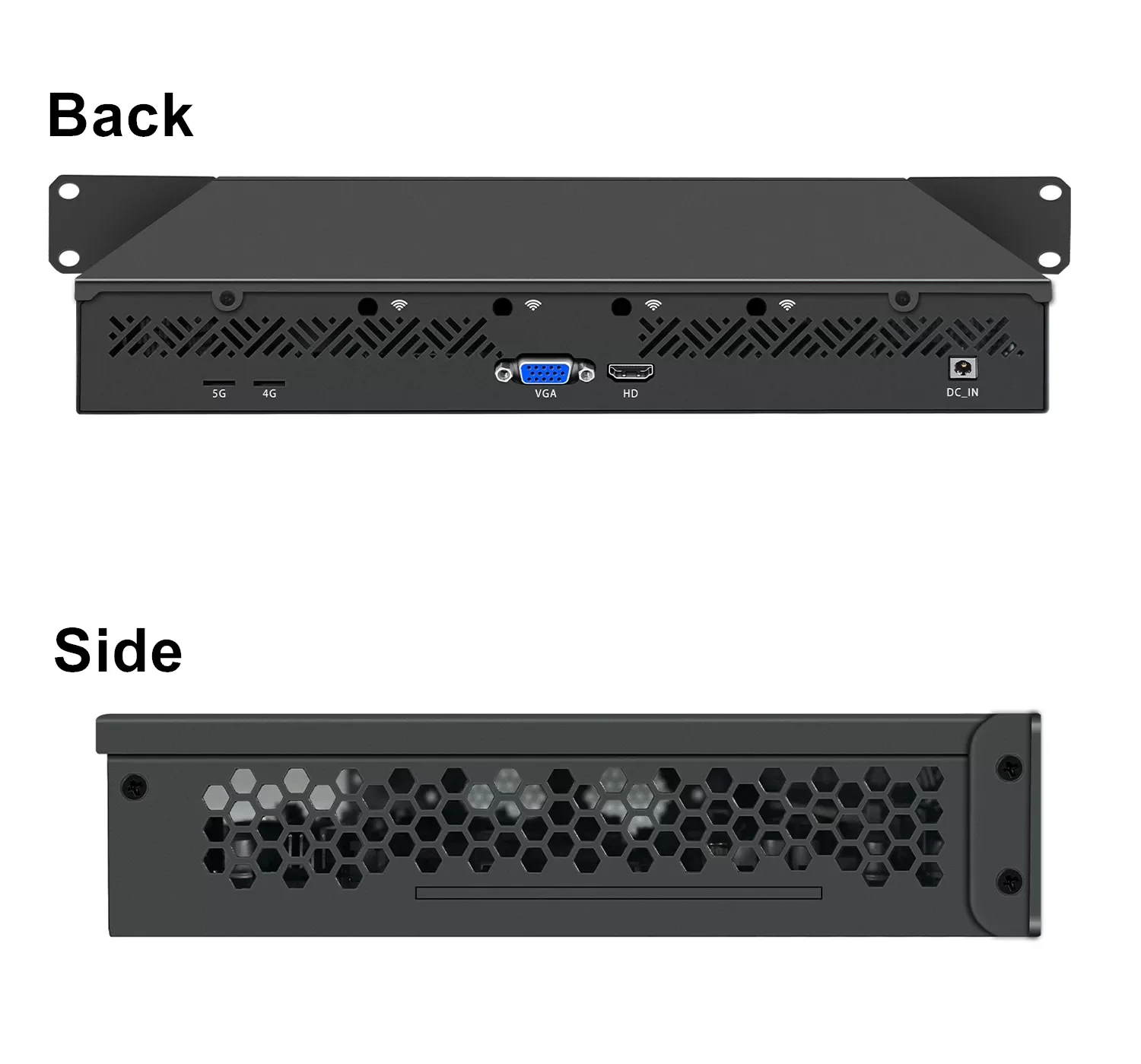 Topton 1U Rackmount Firewall Computer Intel C246 LGA1151 8th/9th Gen Xeon Core 8x2.5G LAN 4x 2x 10G SFP Gateway Network Server