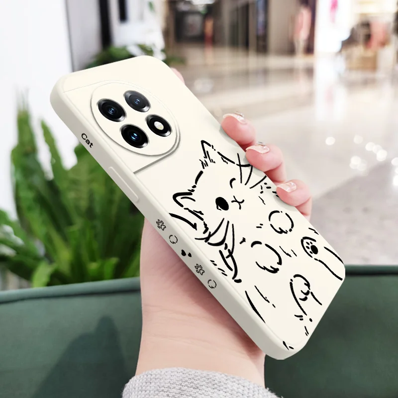 Smart Cat Liquid Silicone Phone Case