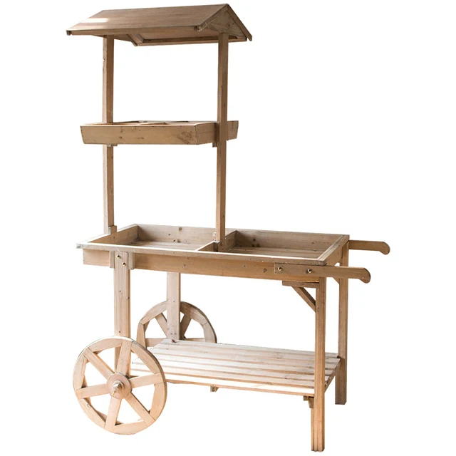 Nagy Szilárd Fa Úszó Virágállvány Virágbolt Dekoráció Kijelző Állvány Többfunkciós Retro Kosár