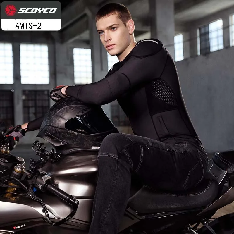 SCOYCO Summer Men's Motorcycle equipment Motocross Body Soft armor vest protector moto protecto motorbike jacket armors