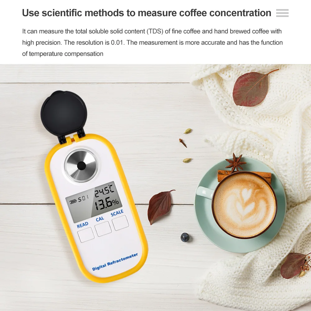 Digital Coffee Refractometer TDS Concentration Detector