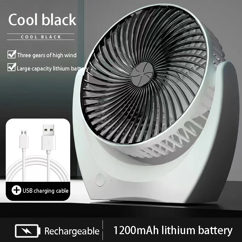  Svinkal Ventilador portátil USB, batería portátil de carga de  5000 mAh, ventilador de escritorio personal USB silencioso de 6 pulgadas, 3  velocidades, ajuste de ángulo de 720°, ventilador de cochecito : Hogar y  Cocina