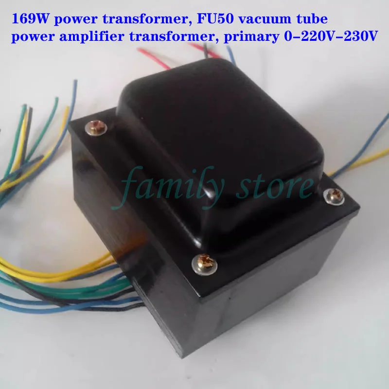 

Трансформатор мощности 169 Вт, первичный 0-в, вторичный в-Ма, вакуумный трубчатый усилитель FU50 «сделай сам» или ремонт