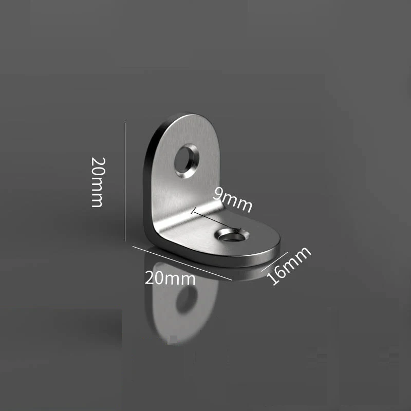 Angle bracket L Shaped Corner Brackets 90 Degree Right Angle Stainless Steel Bracket Fastener For Wood Furniture Bedframe Cabinet Accessories
