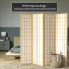 ORIENTAL Furniture 6 ft. Tall Window Pane Shoji Screen - Natural - 4 Panels 2
