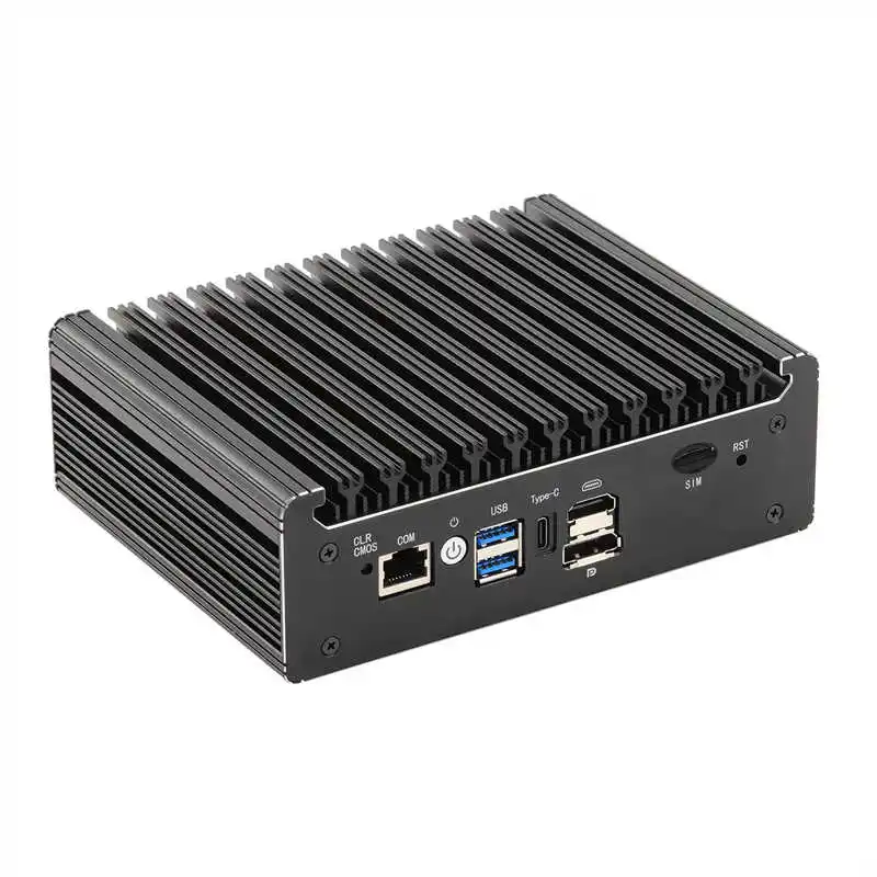 Topton Solid Fanless Firewall Mini PC Intel N100 Pentium N6005 4 LANs i226-V 2.5G DDR4 COM USB-C pfSense OPNsense ESXi Computer 6
