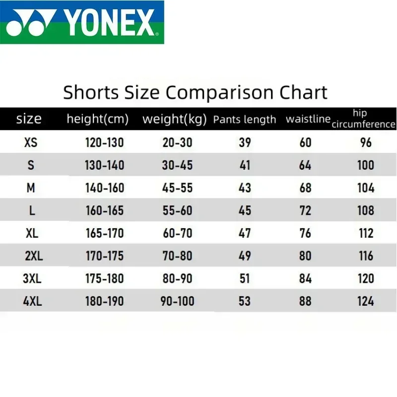 YONEX Breathable and comfortable Sneldrogende shorts BadmintonHeren Sportshorts Tennisshorts Heren Tafeltennis