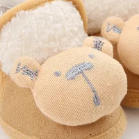 Boys And Girls Winter Cartoon Padded Cotton Shoes Newborn Non-Slip Soft-Soled Snow Boots Baby Warm Walking Shoes 5