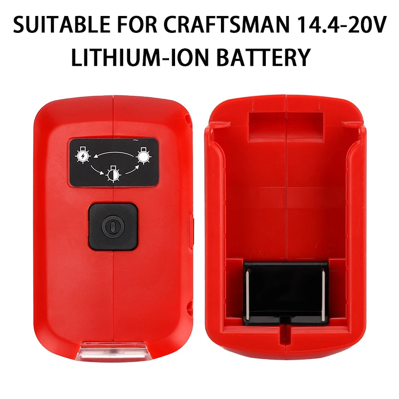 New LED Torch Work Light For Craftsman 14.4V-20V Li-ion Battery