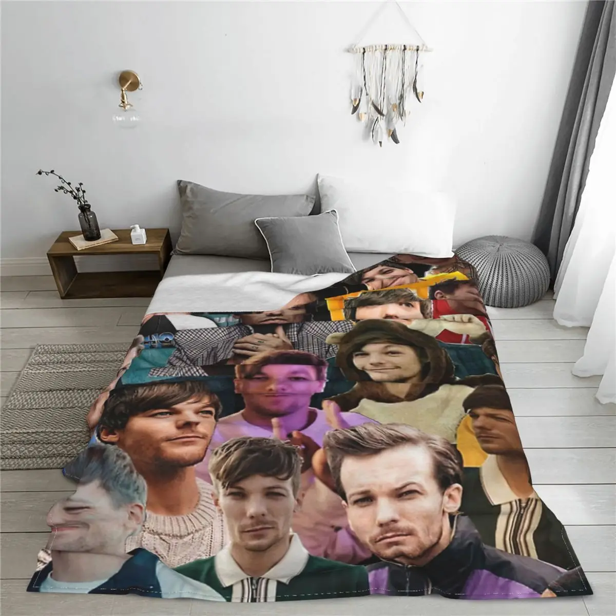 125CM X 100CM) Louis TomlInson UltraSoft Fleece Blanket for Adult