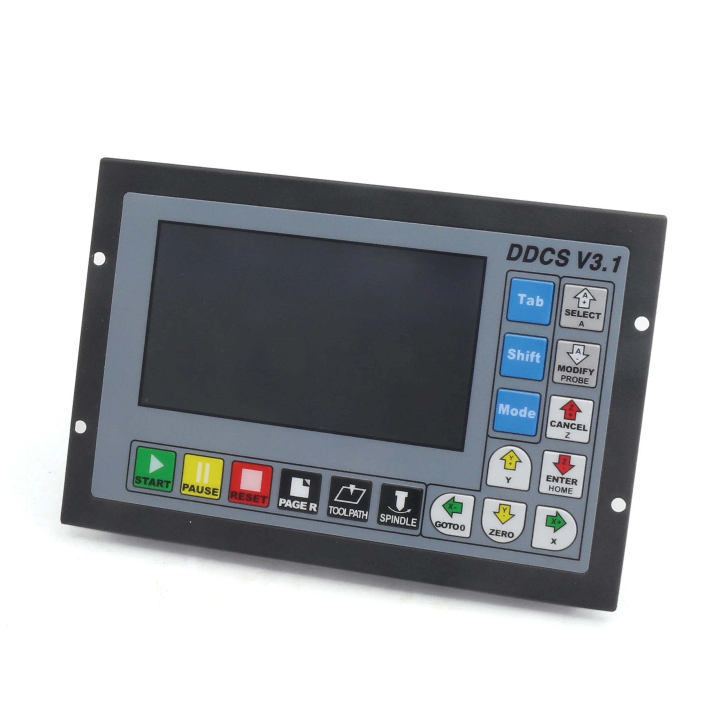 

CNC PLC Offline 4 Axis Controller DDCS V3.1 500KHz & MPG Handwheel with Emergency Stop for Router Milling Machine