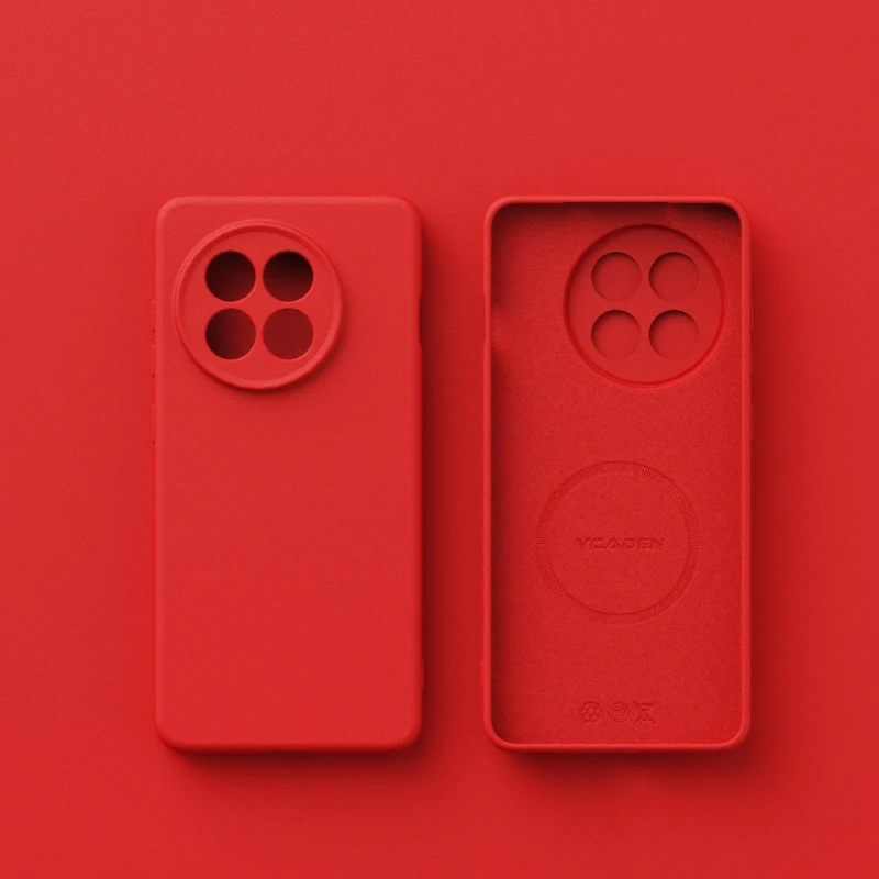 Magnetic Matte Soft Liquid Silicone Velvet Case with Mag-safe and Camera Protection