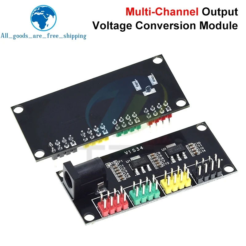 1/3PCS DC-DC 12V  3.3V 5V 12V 다중 채널 출력 전압 변환 모듈 전원 모듈
