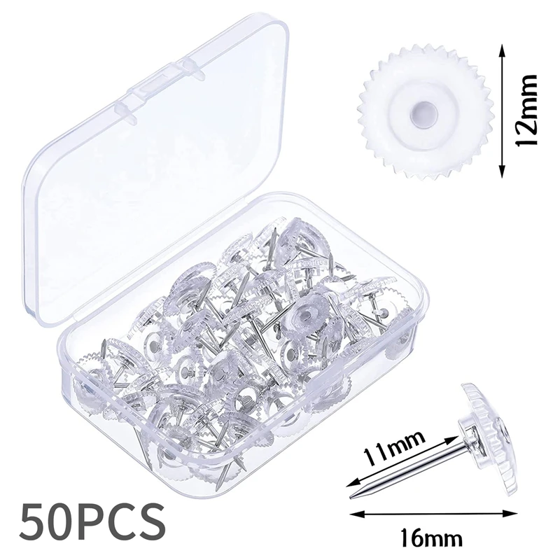 Clear Push Pins Small Plastic Thumb Tacks Steel Point And Clear Plastic Head Pushpins For Cork Board