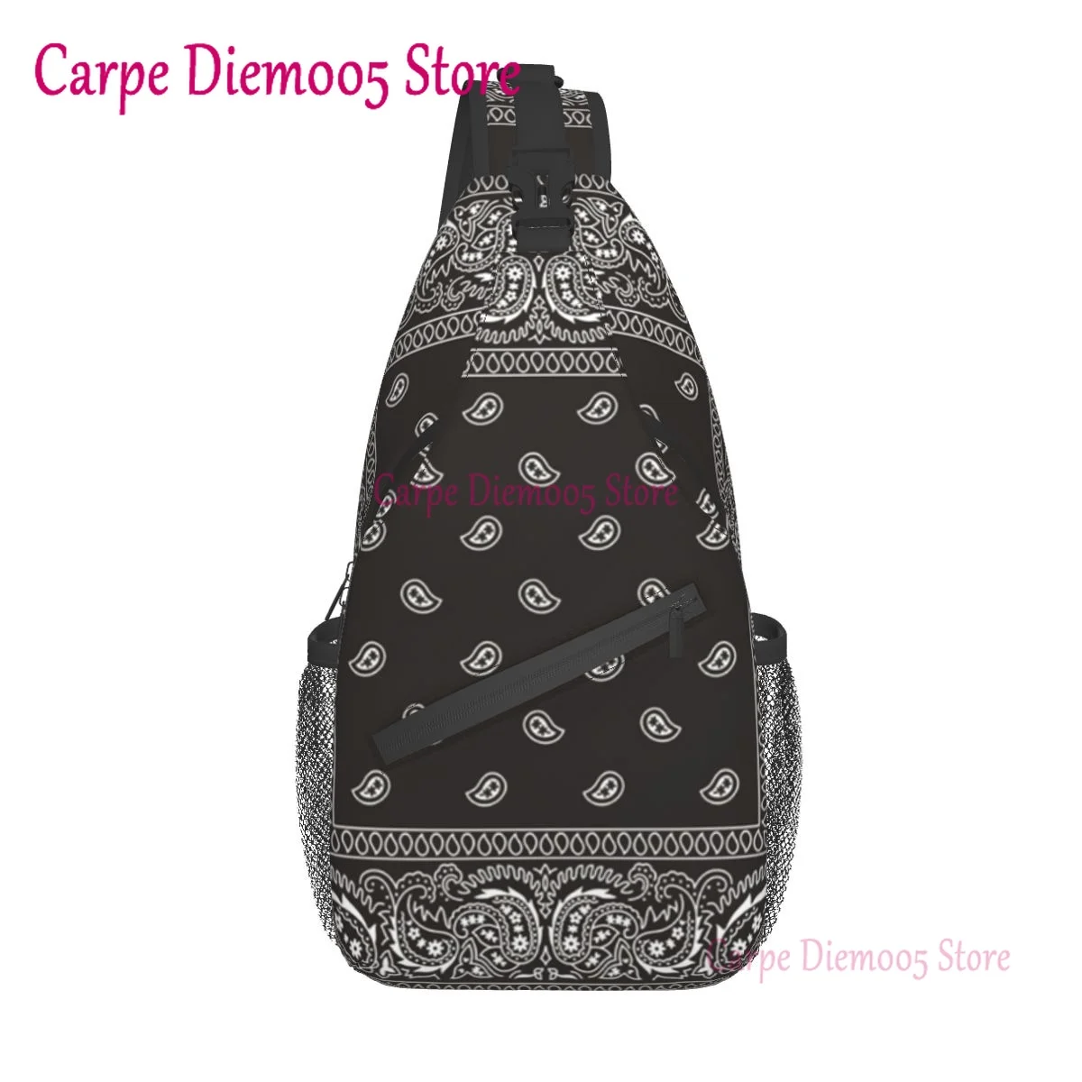 Healthy Back Bag Paisley Sling Bag Boho Cross-Body  Shoulder Bag 17\