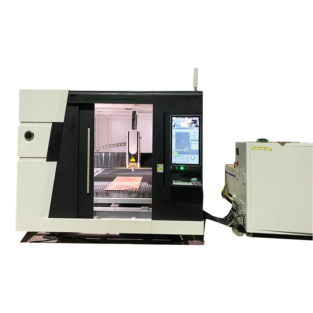 

1530 CNC fiber laser cutting machine full enclosed cover cnc stainless steel laser cutting machines
