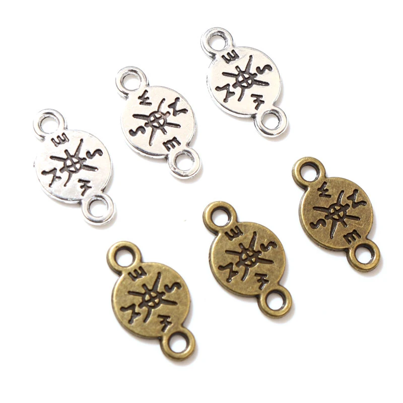 40pcs 16x9mm Charms Kompass Antike, Der anhänger fit, vintage Bronze Tibetischen DIY Schmuck Zubehör für Armband Halskette
