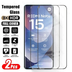 Premium 9D Curved Tempered Glass Screen Protector - 2 Pack - Redmy Note 15 5G (2Pieces)