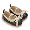 Baby Shoes Newborn Girls Princess PU Preschool Shoes Formal Shoes Bow Princess Wedding Party Anti slip First Step Shoes 0-18M 3