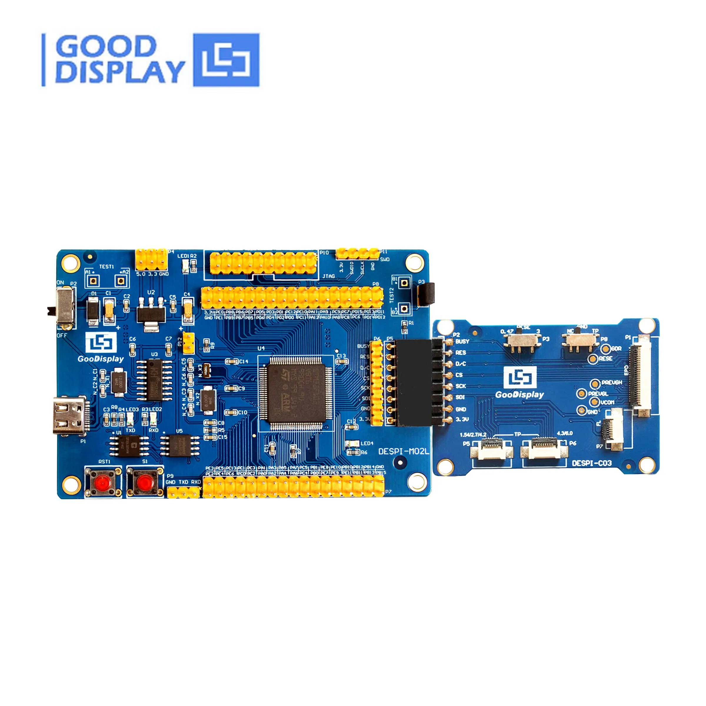 

STM32 E-Ink Development Board For SPI E-Paper Display, Supports Back Light And Touch Panel