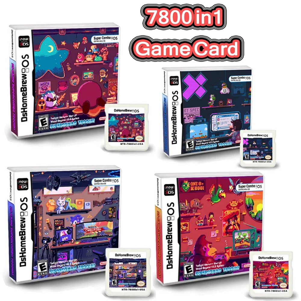 3DS NDS Game Card Combined Card 7800 In 1 NDS Combined Card NDS