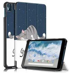 Versatile Tri-Folding Magnetic Tablet Cover - 8 to 10 Inch Tablets for Nokia T10 2022 (LM)