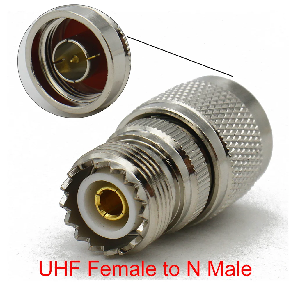 Connector N to UHF PL259 SO239 Male Plug & Female Jack Straight RF Coaxial adapter UHF To N For radio antenna Wire Terminals 5