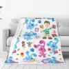 Blue's Clues Collage Blanket Warm Soft Novelty Plush Throw Blanket For Outdoor Camping Flannel Bedspread Bed Cover 4