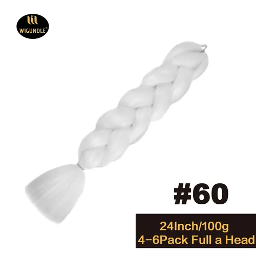 Long 24Inch Jumbo Braid Extensions Cos Synthetic Braiding Hair Afro Ombre Color Kanekalon Hair for Children/Women Braid - Image 29