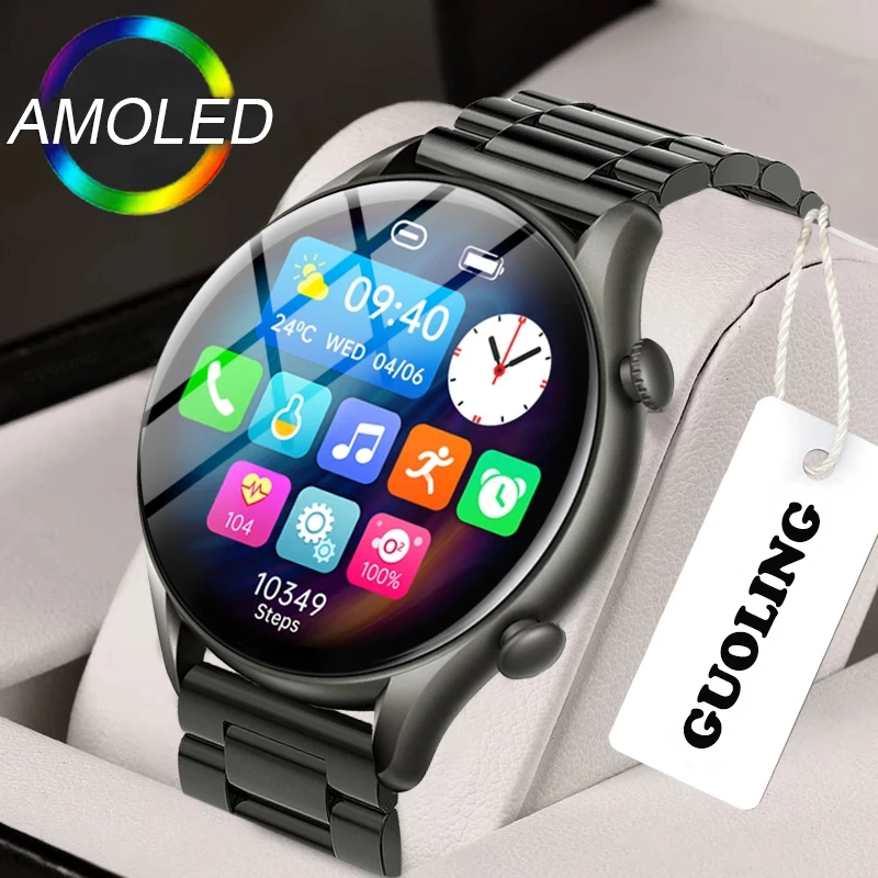 2022 New Bluetooth Call Women Smart Watch Men 1.32" Color 360*360 HD Pixel Fitness Tracker Smart Clock Man Sports Smartwatch+BOX