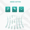 100pcs Non Woven Gauze Sponge Used for Wound Masks Disposable (Folded Size 10x10cm, Unfold Size 20x20cm, White) 2