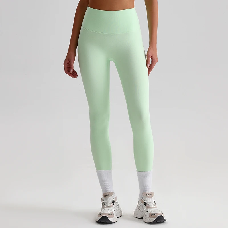 Buttery Soft Spandex Gym Tights Tummy Control Yoga Pants No Camel Toe High Waist Sport Leggings Push Up Running Pants For Women