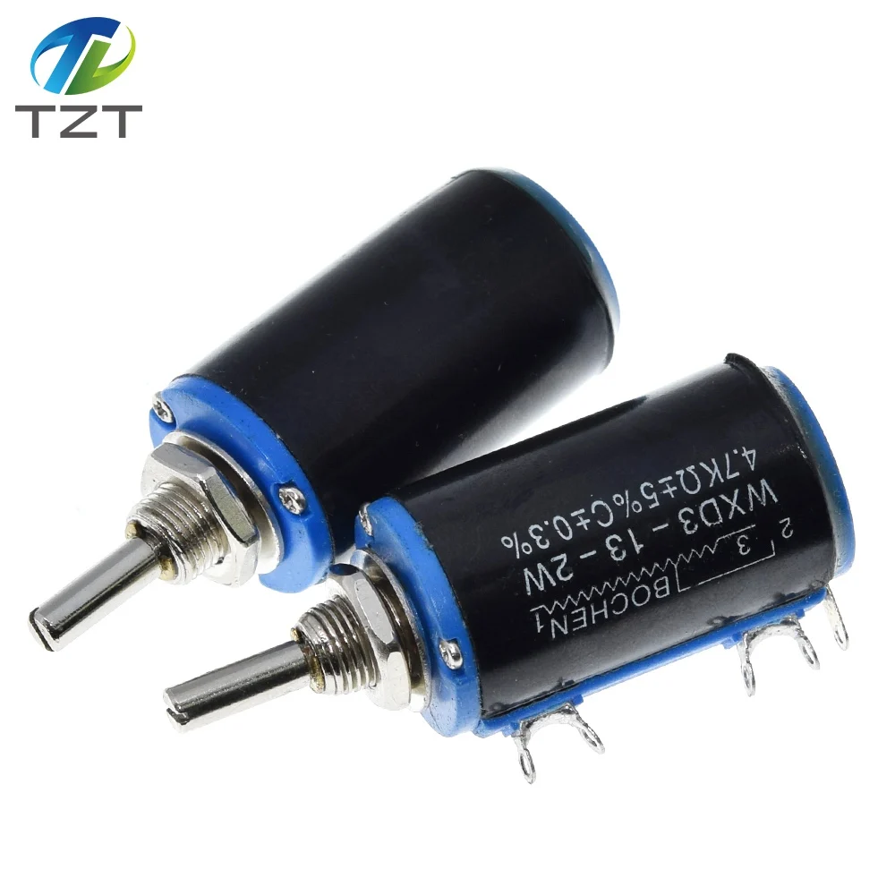 Multiturn Potentiometer Electronic Components WXD3-13-2W 10K 100/220/470/680 ohm WXD3-13 2W Wirewound Multi-Turn Potentiometer 1K 2.2K 4.7K 5.6K 6.8K 47K 100K