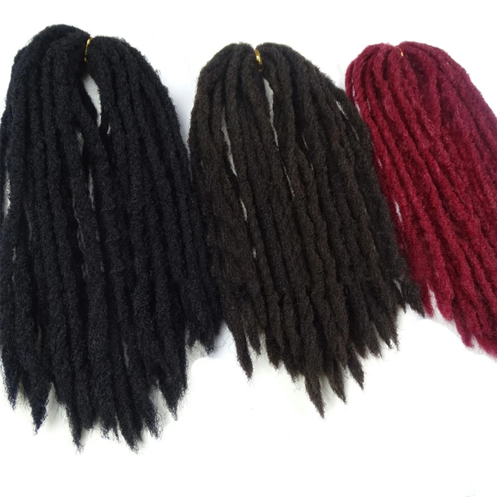 Twist Braiding Hair Synthetic Marley Braid Hairs 18'' Crochet Braids Marley Twist Braiding Hairs Afro Kinky Curly Hair Extension 6