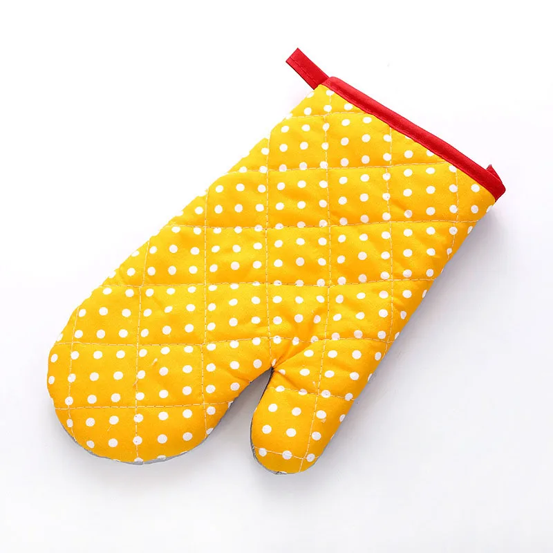 Thickened Non-Slip Insulated Baking & Heat-Resistant Cute Kitchen Oven Mitt Gloves