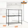 3-Shelf Shelving Unit with 3-Shelf Liners, Adjustable Rack, Steel Wire Shelves, Shelving Units and Storage for Laundry Bathroom 3